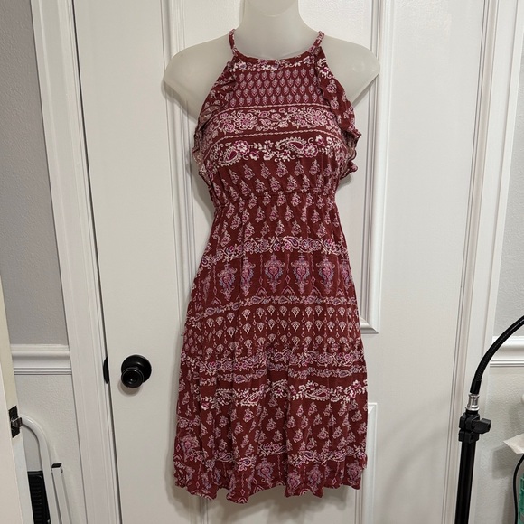Other - Girls Maroon Halter Dress